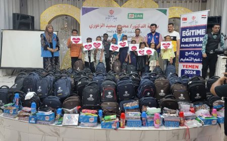 بتمويل تركي.. منتدى الإغاثة والبناء ( CRB ) يدشن توزيع الحقائب والزي المدرسي لـ( 1000 ) يتيم في عدن
