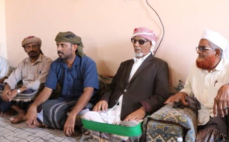 الشيخ بن حبريش يستقبل مقادمة و وجهاء قبائل الدَّيِّن ومناصبهم