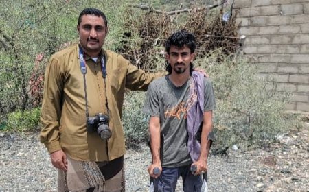 ناشد "أبو زرعة و الحبهي" للنظر في معاناته.. جريح حرب من أبين بحاجة إلى مواصلة العلاج في الخارج