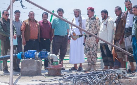 برعاية المحافظ ابن الوزير .. تدشين استلام مشروع المياه بمنطقة عرقة رضوم شبوة