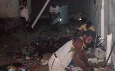 لحج.. إصلاح مجاري الصرف الصحي بشرطة المسيمير