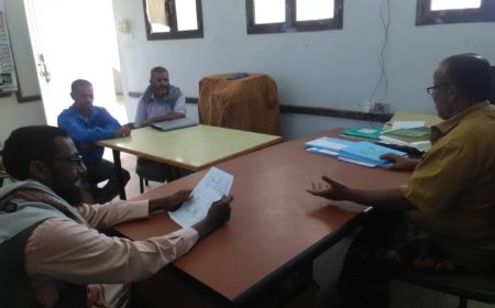 فريق التوجيه التربوي بمكتب التربية بمودية يزور ثانوية مودية للبنات