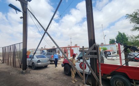 تنفيذا لقرار عضو مجلس القيادة الرئاسي المحرمي.. مدير أمن المنطقة الحرة في العاصمة عدن يوجه برفع نقطة جبايات غير قانونية في حرم ميناء الحاويات