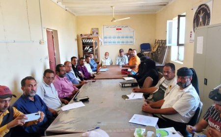 انتقالي الحصين يعقد لقاءً تشاورياً للإعلاميين بالمديرية