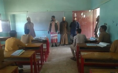 فريق التوجيه التربوي بمكتب التربية والتعليم مودية يختتم زياراته الميدانية لمدارس المديرية