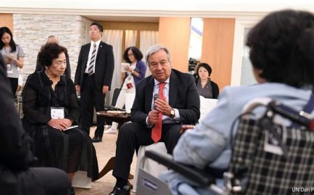 الأمين العام للأمم المتحدة يهنئ المنظمة اليابانية الحاصلة على نوبل للسلام لدعوتها لإخلاء العالم من السلاح النووي