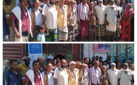 فقراء المسيمير يناشدون منظمة الغذاء العالمي إعادت اسماؤهم التي اسقطت من مشروع الأمن الغذائي بالمديرية