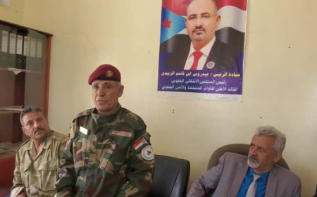 عضو هيئة الرئاسة اليهري يشيد بصمود وثبات القوات الجنوبية في جبهة الضالع في مواجهة أدوات إيران الحوثية
