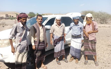 مدير عام الوضيع يزور قرية رشاد بمنطقة المقطن 