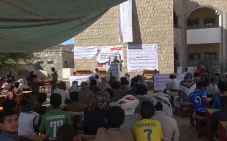 تحت شعار " معاً لتصحيح المسار" .. أهالي مرخة السفلى في شبوة يحيون الذكرى ال ٦١ لثورة الرابع عشر من أكتوبر  