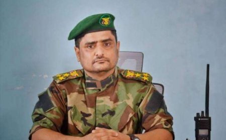 إدارة أمن أبين تنعي استشهاد القائد أحمد محسن السليماني أركان اللواء الأول دفاع شبوة