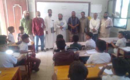 فريق التوجيه المحلي بتربية لودر يواصل زياراته الفنية لمدارس المديرية