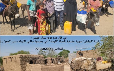 في ظل عدم توفر سبل العيش :  قرية "كوكبان" صورة حقيقية للحياة "الهشة" التي يعيشها ساكني الأرياف بتبن "لحج" ..!!