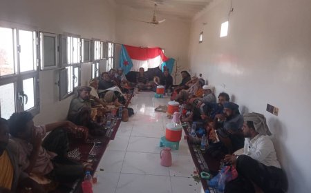 اجتماع استثنائي للمقاومة الجنوبية بمديرية ميفعة شبوة بحضور الأمين العام للمجلس العام للمقاومة الجنوبية