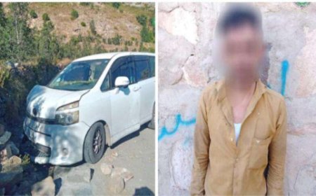 حادث مروري يكشف عن باص مسروق كان مخفى في مدينة الحبيلين بردفان
