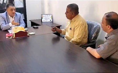 أمين عام محلي أبين الحامد يناقش مع مديري مكتب التعليم الفني ومكتب التدريب الكندي تنفيذ عدد من الدورات القصيرة