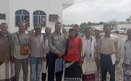 مدير عام أمن لحج يقف بحزم ضد الاعتداءات على أراضي جمعية النقاء ويعزز إجراءات الأمن في المحافظة