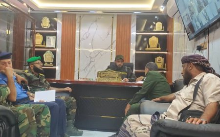 تنسيق أمني مشترك بين لحج وعدن لحماية الأراضي والممتلكات العامة