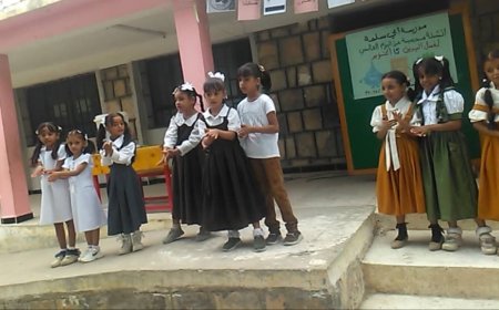 مدرسة ابي سلمة بمودية تقيم اذاعة مدرسية تحت شعار "النظافة للطالب عنوان"