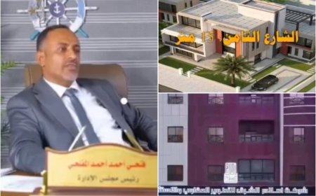 الشيخ محمد ناصر الفضلي يهني المفلحي بنجاح المشروع الحضري لمدينة الأحلام بساحل أبين