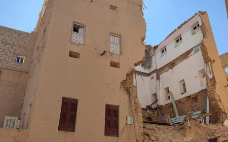 وفاة امرأتين وطفلين جراء انهيار منزل في مدينة حورة بوادي حضرموت