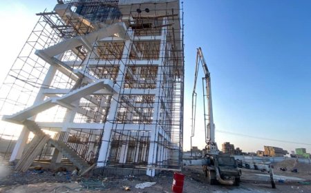 انجاز 80% من أعمال إنشاء خزان المياه البرجي في حقل بئر ناصر بلحج