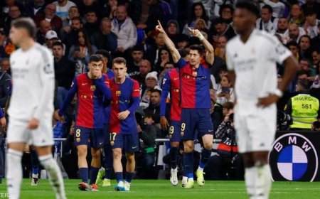 برشلونة يكتسح ريال مدريد برباعية في "سانتياغو بيرنابيو"
