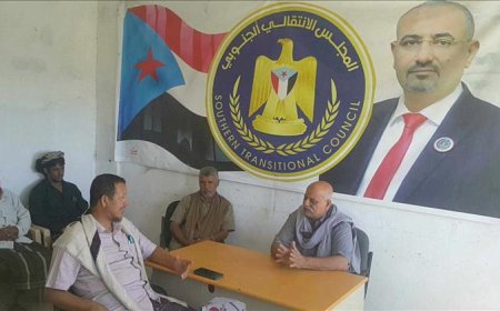 رئيس إنتقالي لودر يلتقي مدير كهرباء منطقة لودر المعين حديثاً