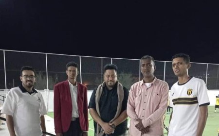 الإعلام الرياضي بساحل حضرموت يطلع على نشاطات نادي إتحاد حضرموت الرياضي بمدينة سيؤن 