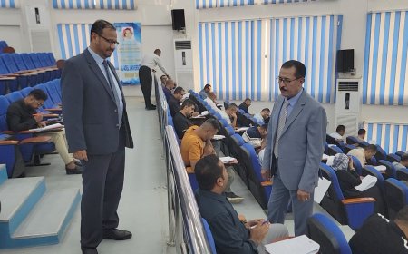 وكيل وزارة الصناعة يدشن أمتحانات المحاسب القانوني الدفعة الرابعة لحملة الماجستير والبكالوريوس