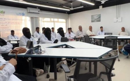 مكتب الزراعة والري بساحل حضرموت ينفذ دورة تدريبية لتأهيل عمال الصحة الحيوانية بالمديريات