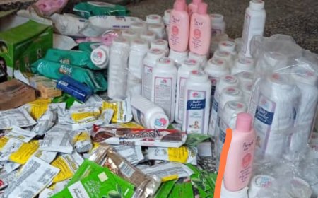 اشغال خنفر يضبط بعض من المخالفات الصحية بعدد من البقالات بسوق مدينة جعار