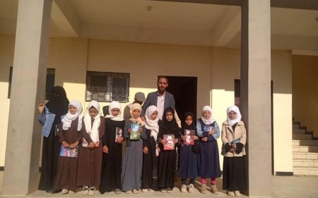 مدرسة الوحدة الجبارة تكرم الطالبات الحاصلات  على بطولة المدرسة في المسابقة المنهجية الداخلية بقعطبه