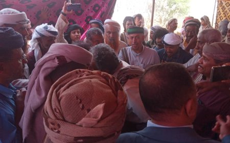 الفضلي يقود وساطة قبلية انهت قضية الشاب المقتول رشدي عمرعلي فرج الكازمي