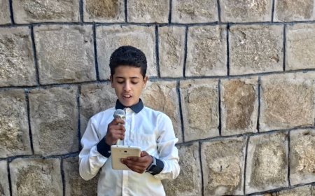 طالب من مدرسة الأنوار بالقبيطة يناشد زملائه ومجتمعه بدعم "المعلم" عبر صندوق