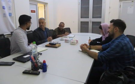 مكتب تنسيق الاعمال المتعلقه بالالغام يستقبل وفد الوكاله السويسريه للتعاون الانمائي