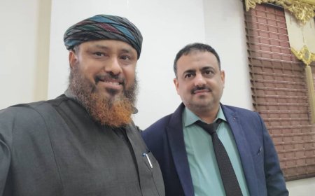 عسيري يلتقي بنائب رئيس جامعة العلوم والتكنولوجيا عدن ويشيد بدور الجامعة ورئاستها