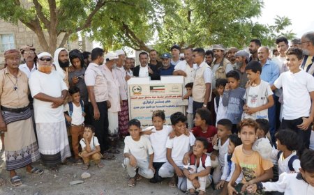 بدعم كويتي.. مؤسسة الجبل التنموية تضع حجر الأساس لمشروع مياه حبيل السبحة بمديرية حبيل جبر في لحج