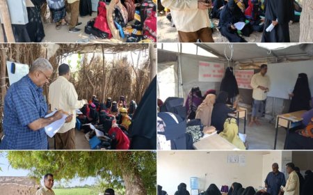 أيين: مدير جهاز محو الأمية وتعليم الكبار في المحافظة يدشن امتحانات الفصل الاول للعام 2024/2025م