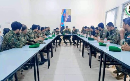 خلال ترأسه اجتماعا بقيادة حزام عدن.. العميد الربيعي يشدد على تكثيف الجهود لمكافحة المخدرات والخلايا الإرهابية