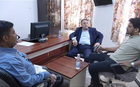 الأمين العام للمجلس المحلي بمحافظة أبين يناقش التدخلات الإنسانية مع مدير مكتب الإنقاذ الدولية شبوة ـ أبين