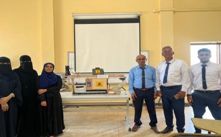 طلاب من كلية الهندسة بجامعة عدن يبتكرون جهازًا لإنتاج الأسمدة العضوية من مخلفات الأسماك
