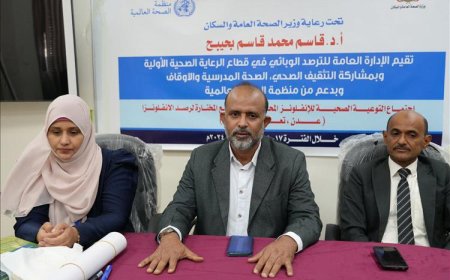 عدن.. بدء ورشة العمل الخاصة بالتوعية الصحية للانفلونزا والالتهابات التنفسية