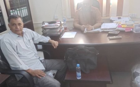 مدير عام يهر يلتقي بمدير شؤون الموظفين بالمؤسسة العامة بالكهرباء بعدن