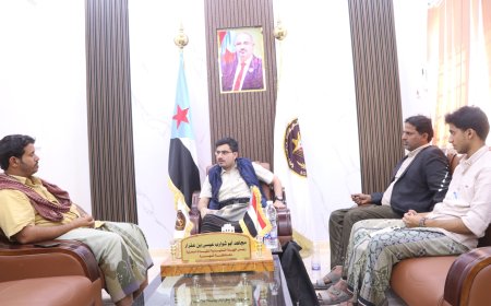 رئيس انتقالي المهرة يلتقي اللجنة التحضيرية لاتحاد المهندسين الجنوبيين بالمحافظة