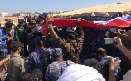 تشييع رسمي للشهيد مطيع الجميلي في المهرة.. والقيادات الأمنية تتعهد بمواصلة مكافحة عصابات المخدرات