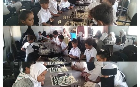 إفتتاح  مميز لبطولة الشطرنج الفردية لمدارس منطقة الكود بخنفر ..
