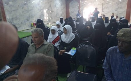 باهتمام من انتقالي أبين..     افتتاح الدورة التدريبية في الفن التشكيلي والكاريكاتير لطلاب مدارس جعار 