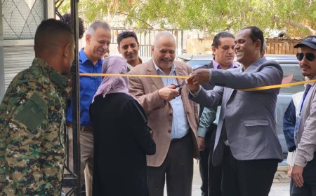 البيشي والجاوي يدشنان المخيم الطبي المجاني للأمراض المزمنة في المعلا