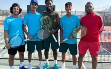 اليمن تحقق اول فوز على نظيره طاجيكستان  في تصفيات كأس ديفيز للتنس في البحرين